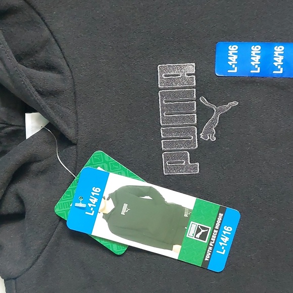 Puma youth boys fleece hoodie Sweatshirt  L 14/16 - Picture 4 of 10